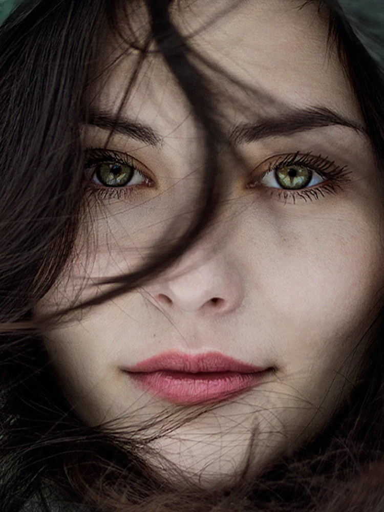 Patient showing beautiful rejuvenated eye area and natural results