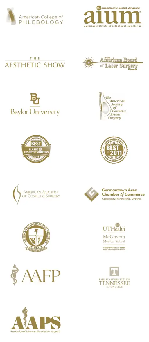 Germantown Aesthetics is an award-winning aesthetics and medical practice. Displayed are our accreditations and awards.