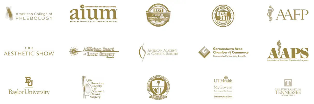 Germantown Aesthetics is an award-winning aesthetics and medical practice. Displayed are our accreditations and awards.