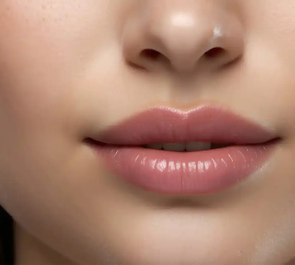 Juvéderm® treatment results showing natural lip enhancement