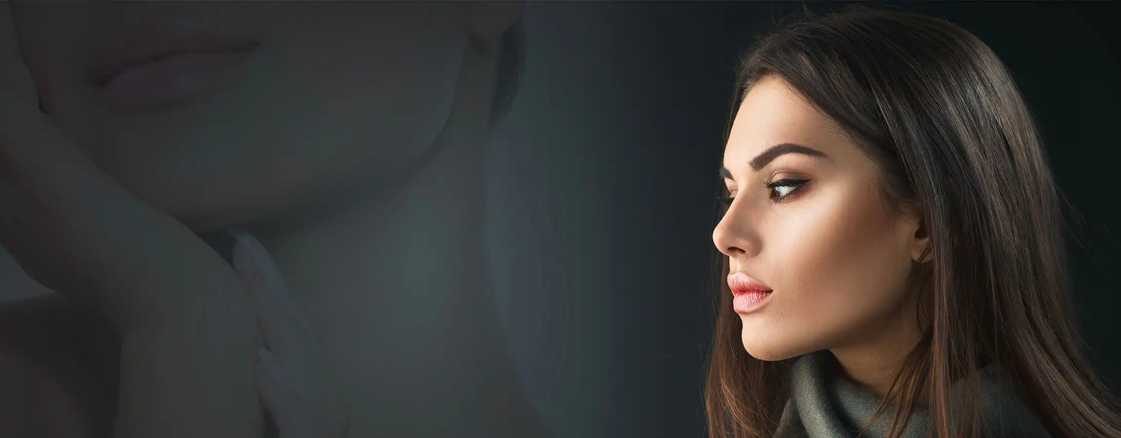 Woman displaying successful results from Masseter Hypertrophy Treatment in Memphis