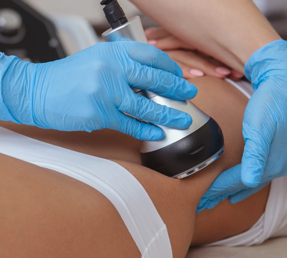 Non-invasive fat removal and body contouring treatment session