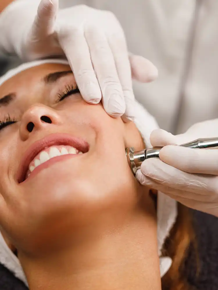 patient showcasing skin rejuvenation and anti-aging benefits