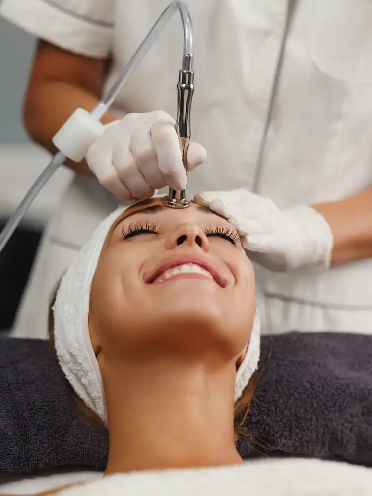 Stunning facial treatment transformation showing successful results