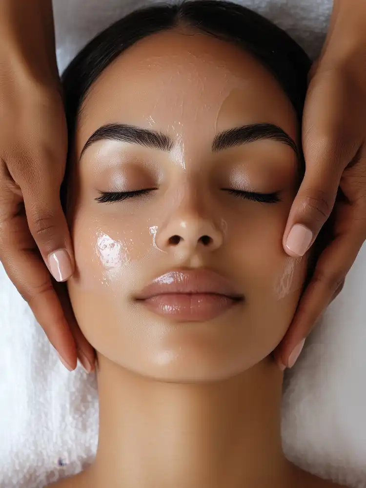 Glowing skin results from customized signature facial treatment benefits