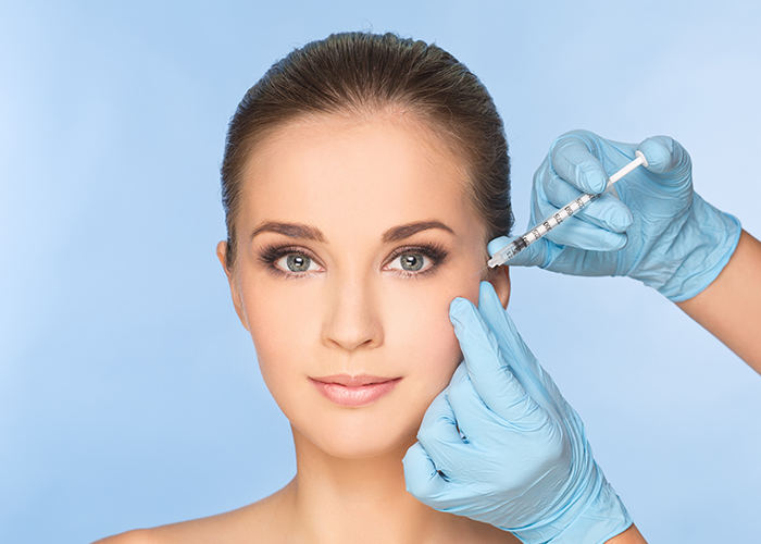 image of a woman getting botox